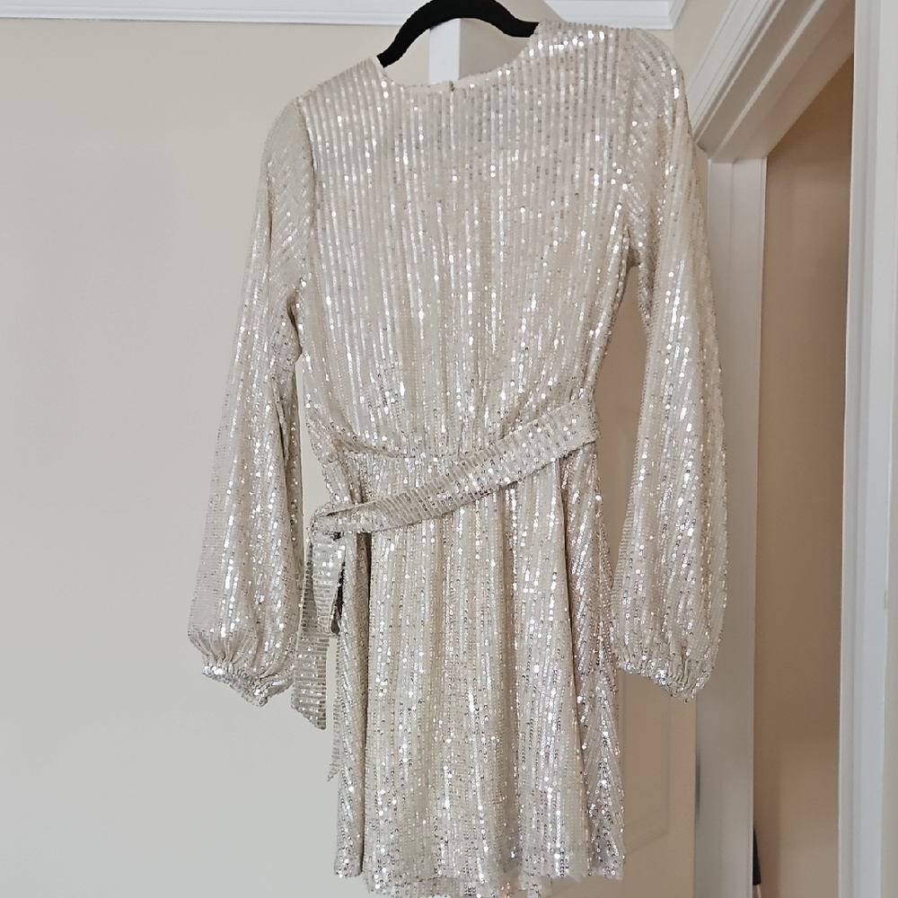 NWOT Forever 21 Champagne Sequin Dress